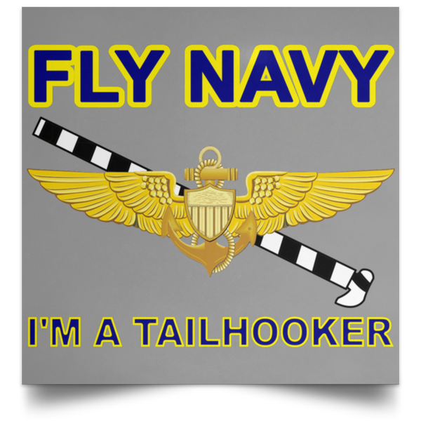 Fly Navy Tailhooker 1 Poster - Square