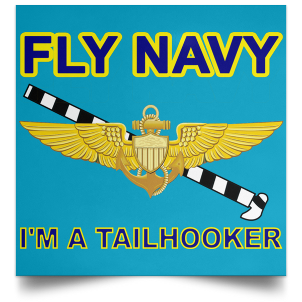 Fly Navy Tailhooker 1 Poster - Square