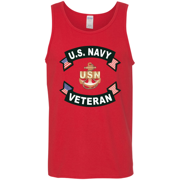 Navy Vet 1 Cotton Tank Top