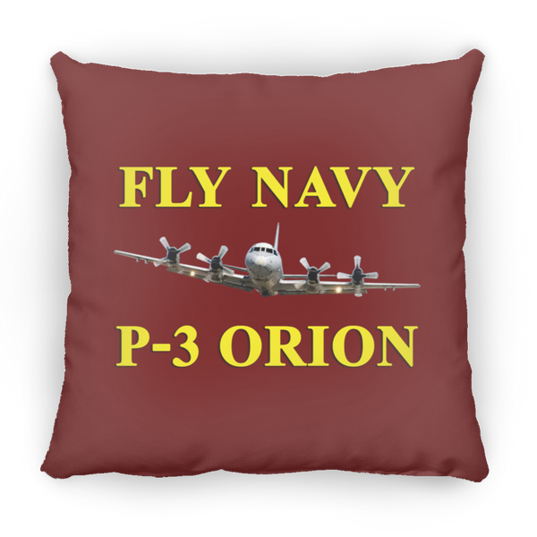 Fly Navy P-3 3 Pillow - Large Square