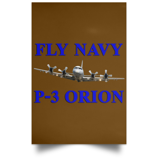 Fly Navy P-3 1 Poster - Portrait