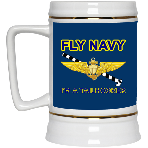 Fly Navy Tailhooker 1 Beer Stein - 22oz