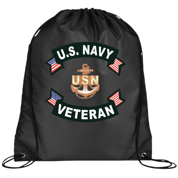 Navy Vet 1 Drawstring Cinch Backpack