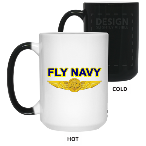 Fly Navy Aircrew Color Changing Mug - 15oz