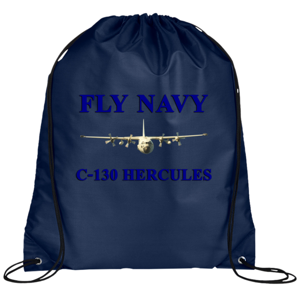 Fly Navy C-130 1 Drawstring Cinch Backpack