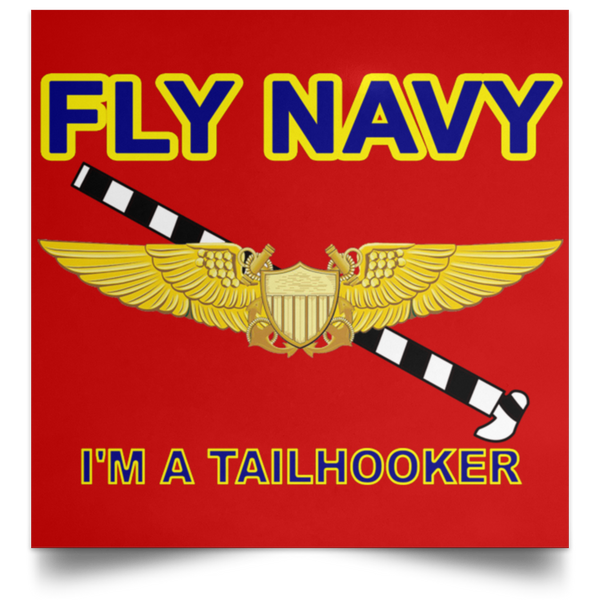 Fly Navy Tailhooker 3 Poster - Square