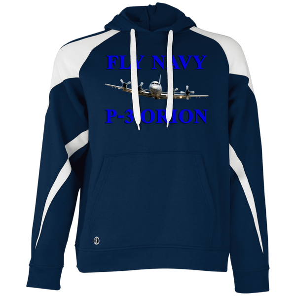 Fly Navy P-3 1 Athletic Colorblock Fleece Hoodie