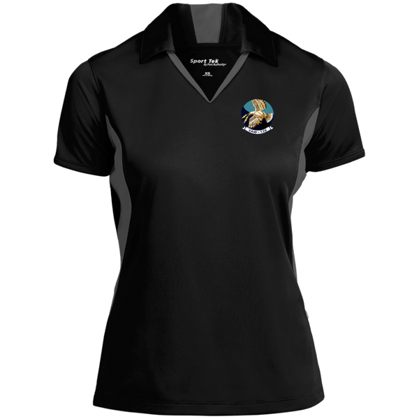 VAW 126 1 Ladies' Colorblock Performance Polo