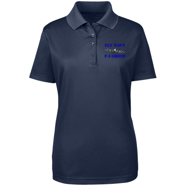 Fly Navy P-3 1 Core 365 Ladies' Origin Pique Polo