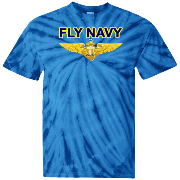 Fly Navy Aviator Cotton Tie Dye T-Shirt