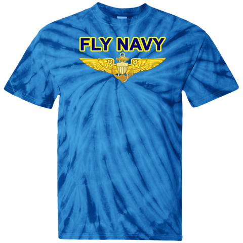 Fly Navy Aviator Cotton Tie Dye T-Shirt