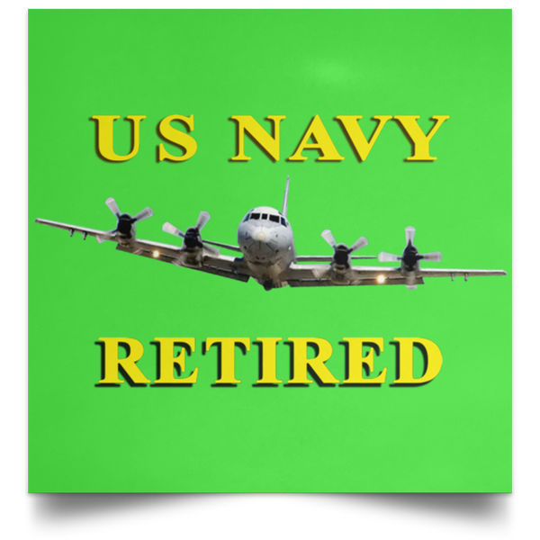 Navy Retired 1 Poster - Square