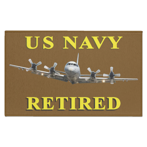 Navy Retired 1 Indoor Doormat