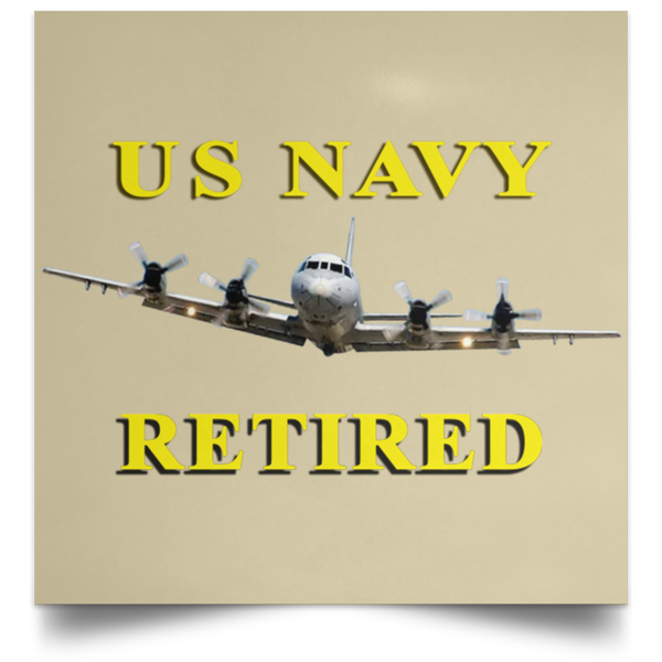 Navy Retired 1 Poster - Square