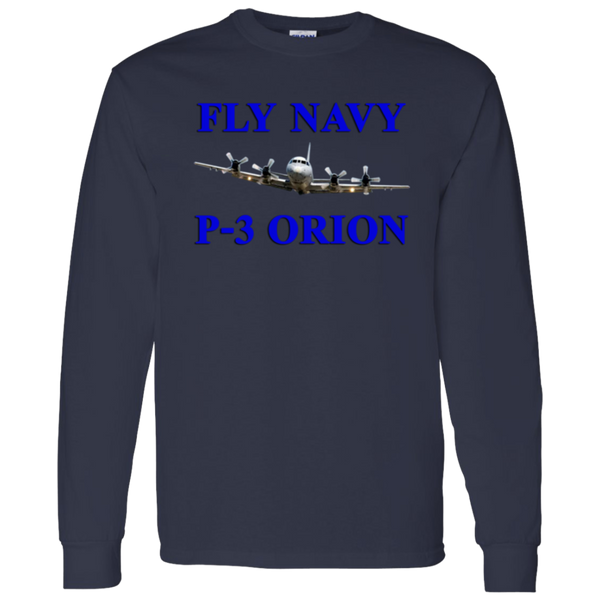 Fly Navy P-3 1 LS Cotton T-Shirt