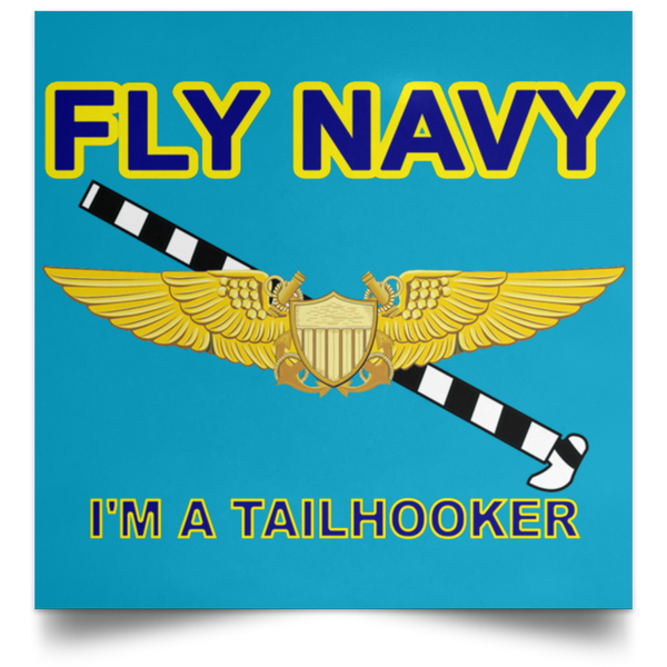 Fly Navy Tailhooker 3 Poster - Square