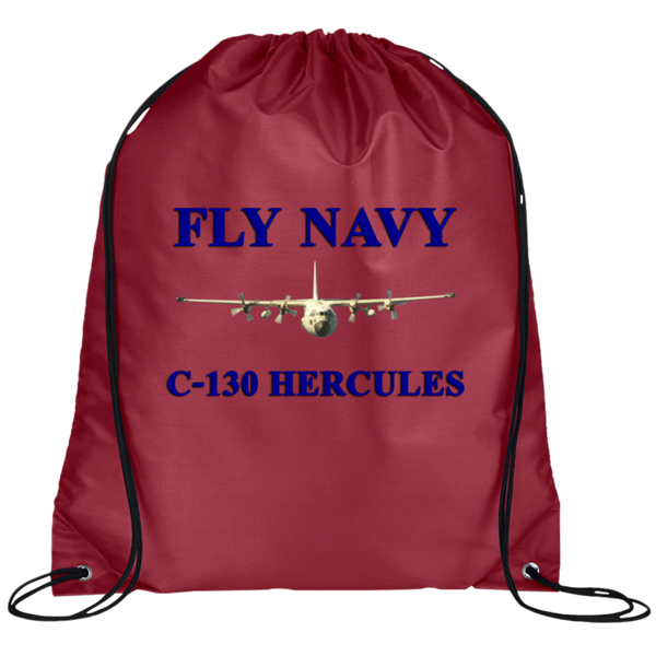 Fly Navy C-130 1 Drawstring Cinch Backpack