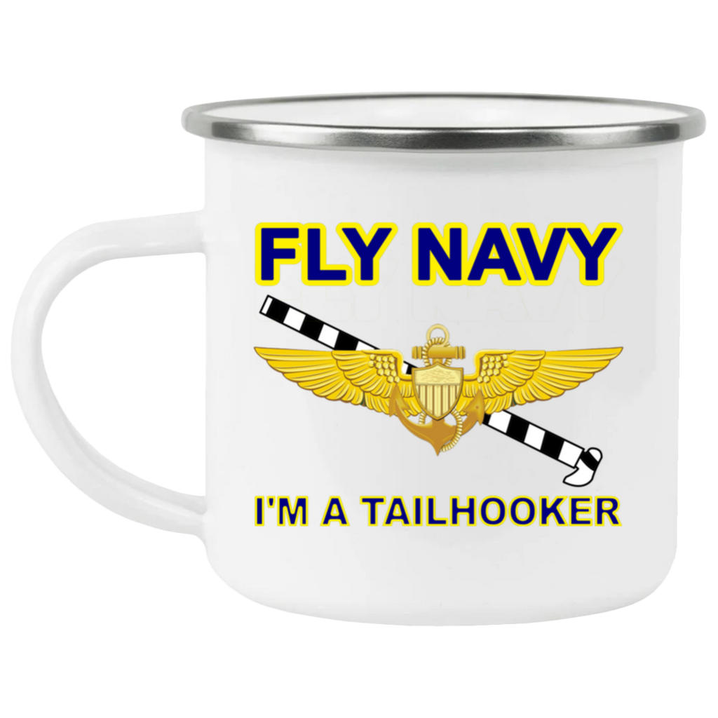 Fly Navy Tailhooker 1 Enamel Camping Mug