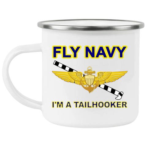 Fly Navy Tailhooker 1 Enamel Camping Mug