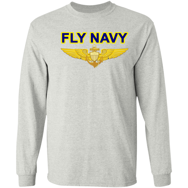 Fly Navy Aviator LS Cotton T-Shirt