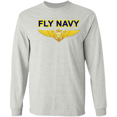 Fly Navy Aviator LS Cotton T-Shirt