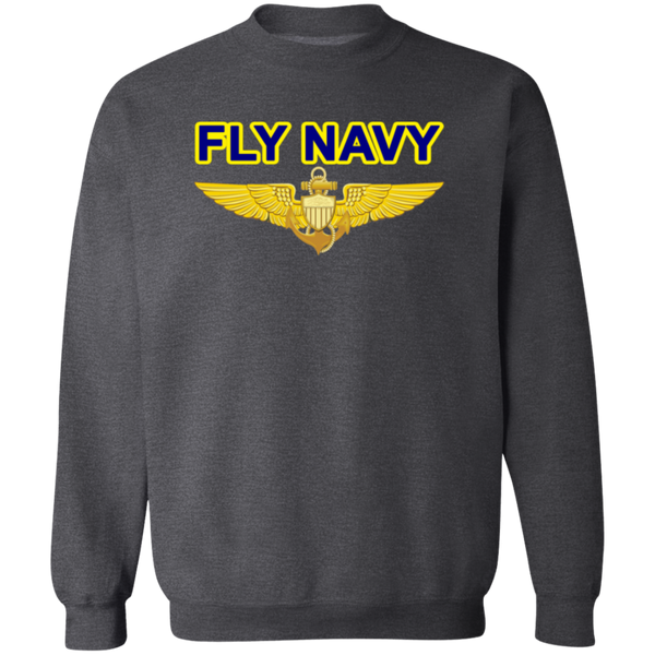 Fly Navy Aviator Crewneck Pullover Sweatshirt