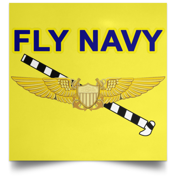 Fly Navy Tailhook 3 Poster - Square