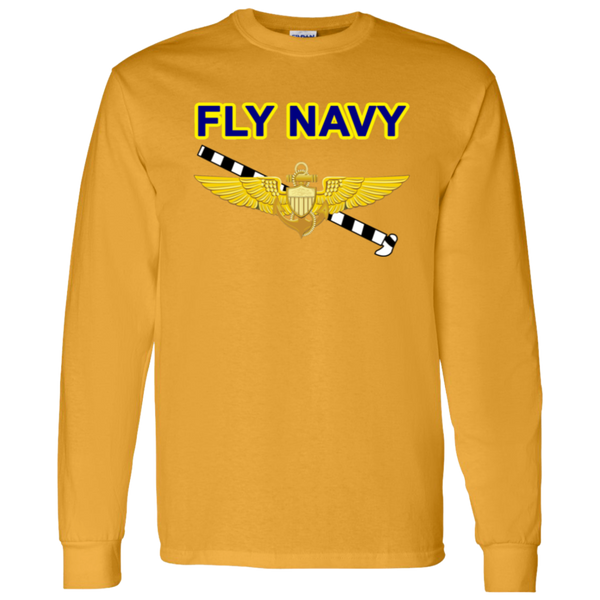 Fly Navy Tailhook 1 LS Cotton T-Shirt