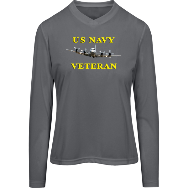 Navy Vet 2 Team 365 Ladies' Zone LS Tee