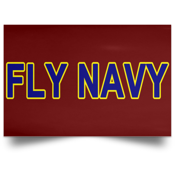 Fly Navy 2 Poster - Landscape