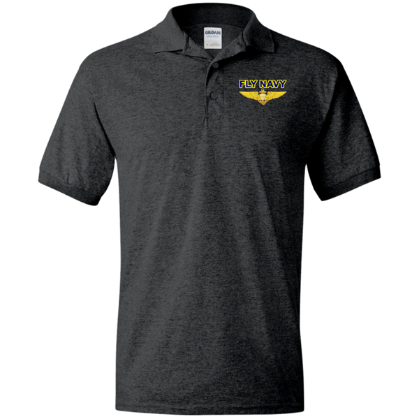 Fly Navy Aviator Jersey Polo Shirt