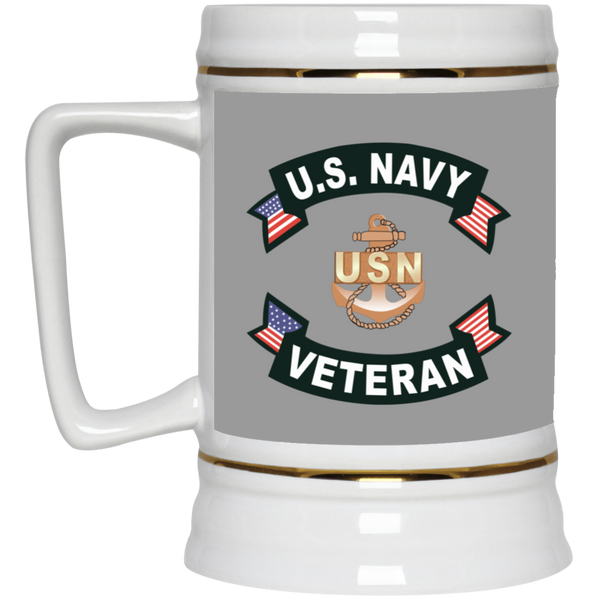 Navy Vet 1 Beer Stein - 22oz