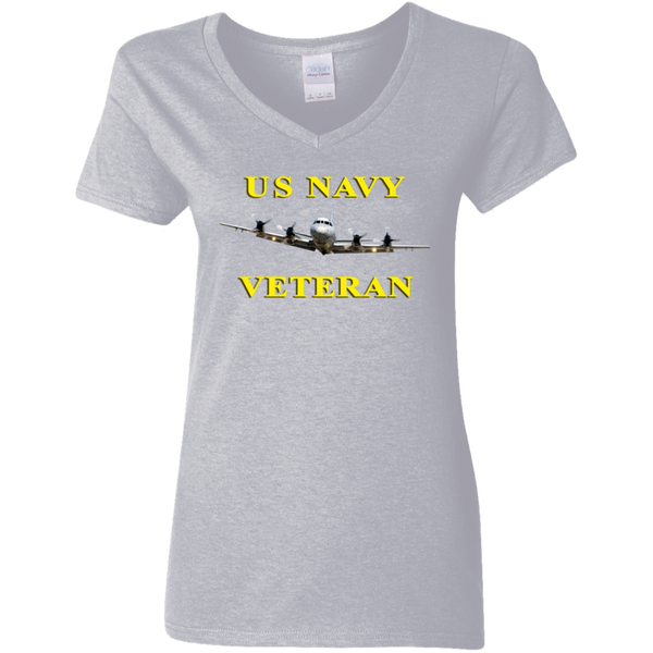 Navy Vet 2 Ladies' V-Neck T-Shirt