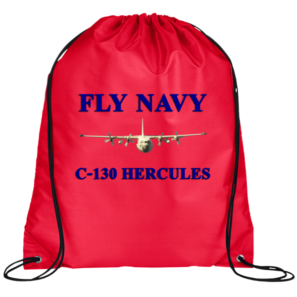 Fly Navy C-130 1 Drawstring Cinch Backpack