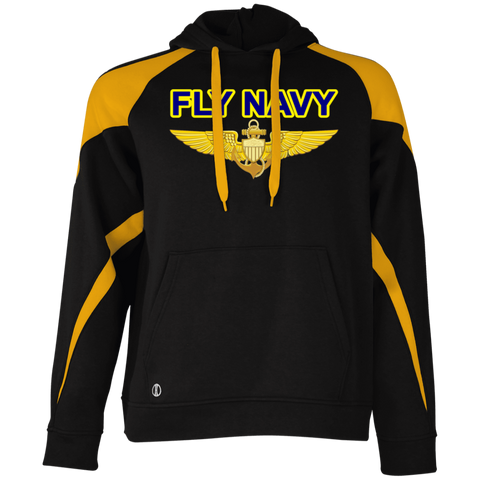 Fly Navy Aviator Athletic Colorblock Fleece Hoodie