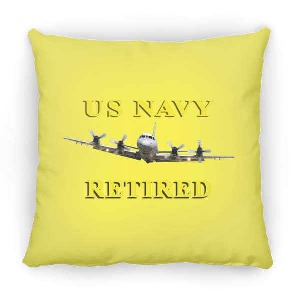 Navy Retired 1 Pillow - Large Square