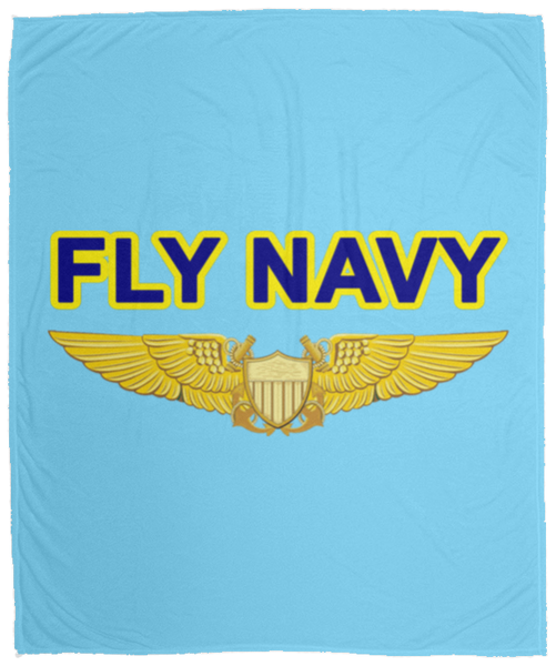 Fly Navy NFO Blanket - Cozy Plush Fleece 50x60