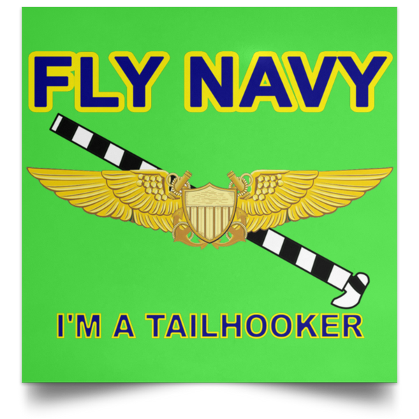 Fly Navy Tailhooker 3 Poster - Square