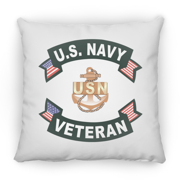 Navy Vet 1 Pillow - Large Square