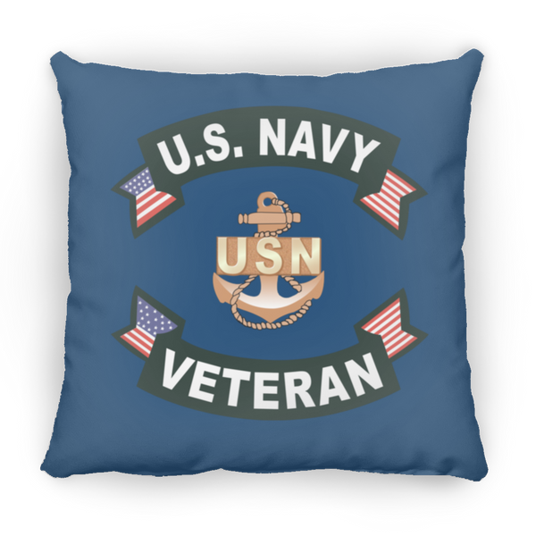 Navy Vet 1 Pillow - Medium Square