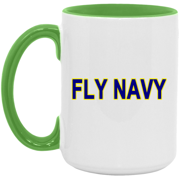 Fly Navy 2 Accent Mug - 15oz