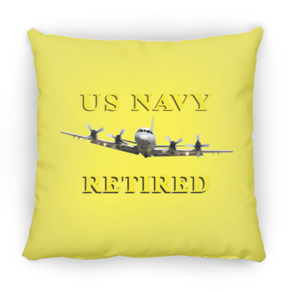 Navy Retired 1 Pillow - Medium Square