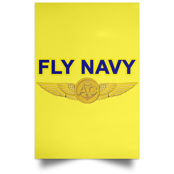 Fly Navy Aircrew Poster - Portrait