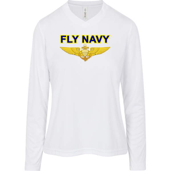 Fly Navy Aviator Team 365 Ladies' Zone LS Tee