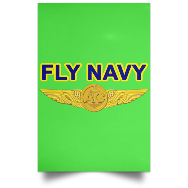 Fly Navy Aircrew Poster - Portrait