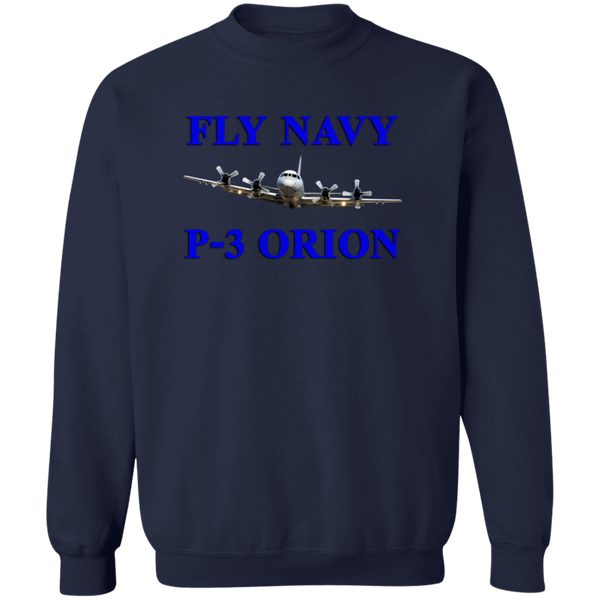 Fly Navy P-3 1 Crewneck Pullover Sweatshirt