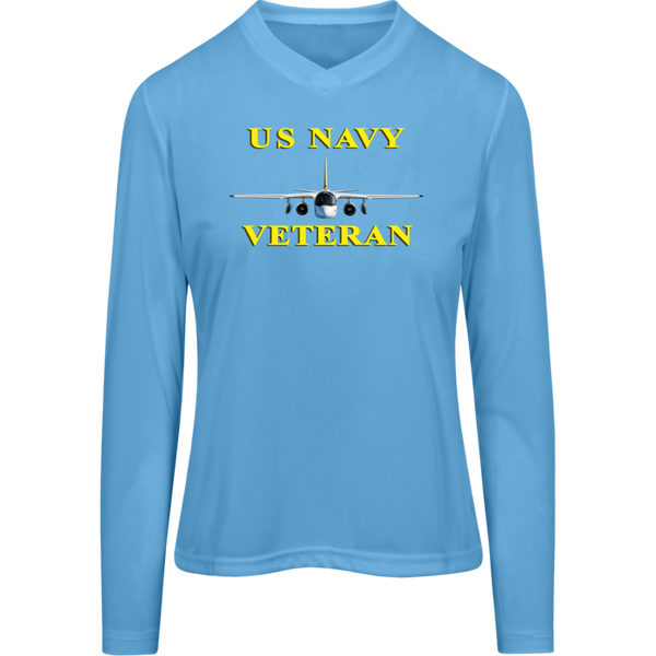 Navy Vet 3 Team 365 Ladies' Zone LS Tee