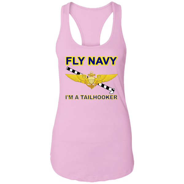 Fly Navy Tailhooker 1 Ladies' Ideal Racerback Tank