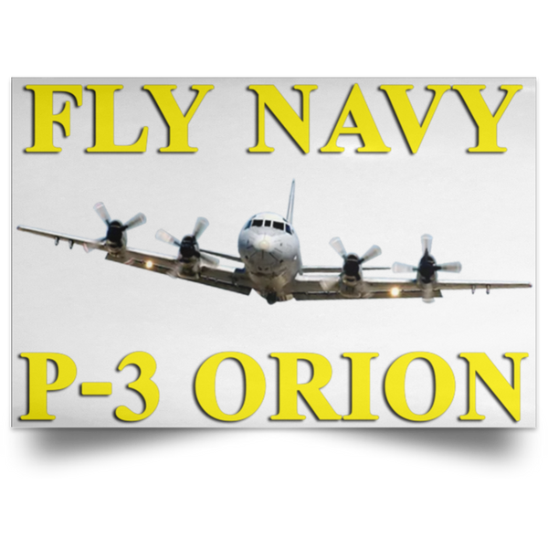 Fly Navy P-3 3 Poster - Landscape