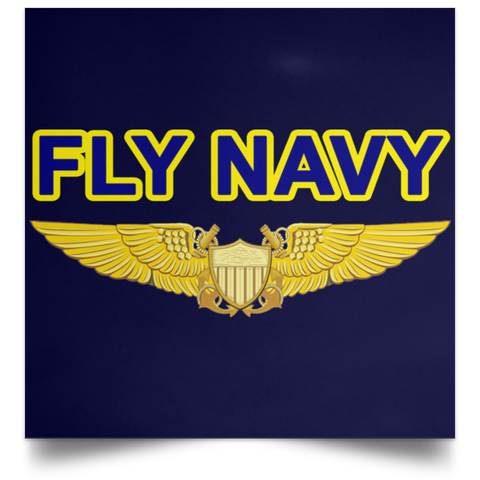 Fly Navy NFO Poster - Square